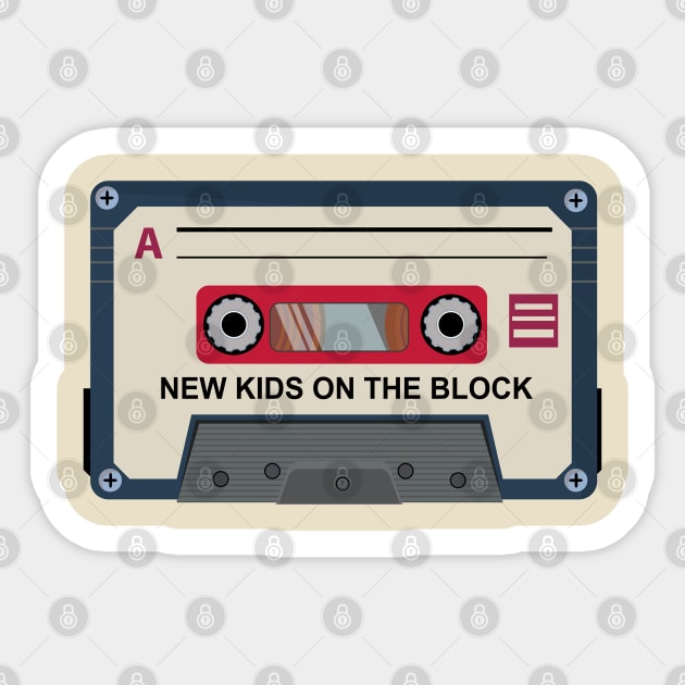 New Kids On The Block Cassette Sticker by Abiarsa